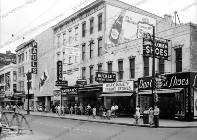 Main Street, stores: Dan Cohen Shoes, Buckley Credit Stores and Pauls