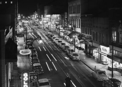 Beale Street, aerial night shot