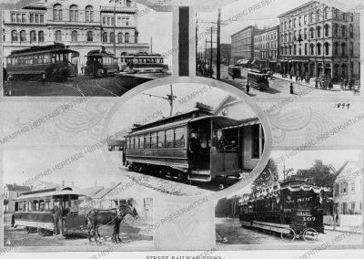 Trains, Street Railway cars in Memphis