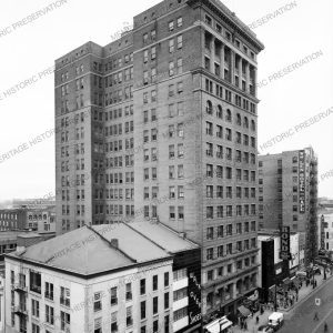 Aerial exterior view of North Main Street