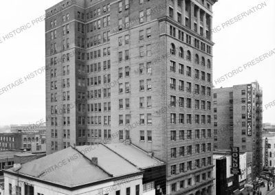 Aerial exterior view of North Main Street