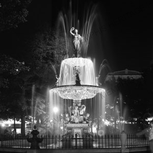 Court Square Fountain, Night Shot